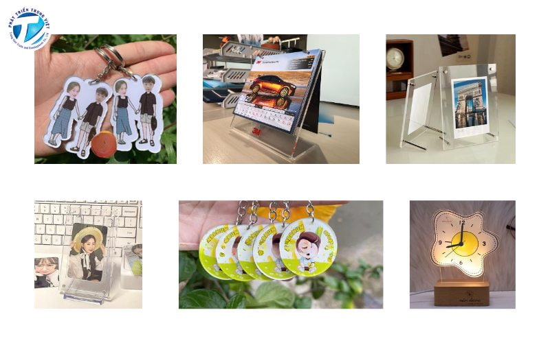 Quà tặng, đồ lưu niệm, đồ trang trí in ấn bằng mica